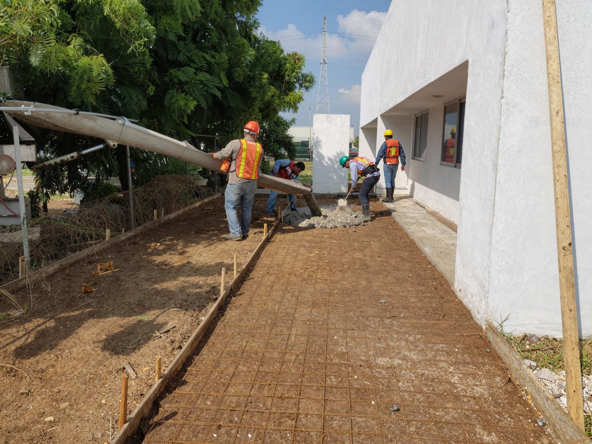 Colado losa concreto nave industrial Tampico JALMOR