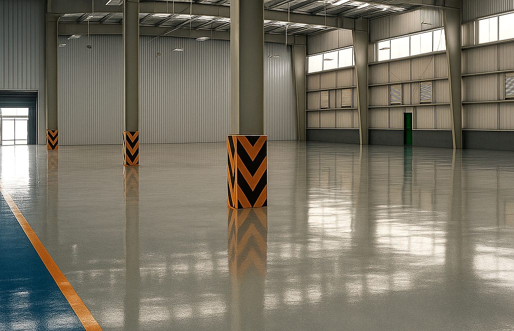 Piso epóxico industrial nave Altamira Corredor Industrial JALMOR